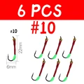 6 piezas talla 10