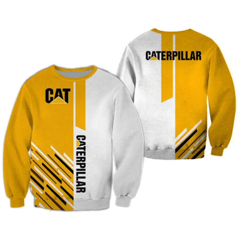Men's Fashion Hoodie Excavator 3D Fully Printed Zipper Hoodie Unisex Harajuku Casual Street Sweatshirt DYI253