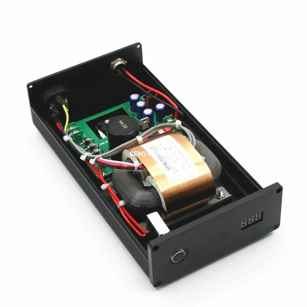 リニアHi-Fi電源,超低ノイズ,ディスプレイ付きオーディオ,65W, DC 12V,3a