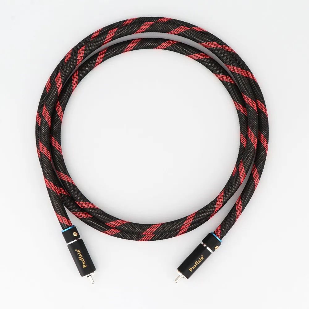 Preffair X414 Versilbertes digitales Koaxial-Audiokabel mit versilbertem RCA-Stecker, digitales HIFI-Audio-RCA-Kabel – Detail 8