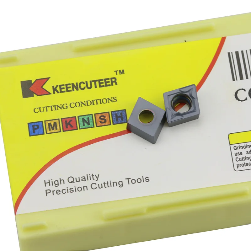 Imagem -02 - Carboneto de Inserção Ccmt Ferramenta de Torneamento Interno Diamante Cnc Lâmina Cortador Torno Para-sclcr 10 Peças Ccmt060204 Ccmt060208