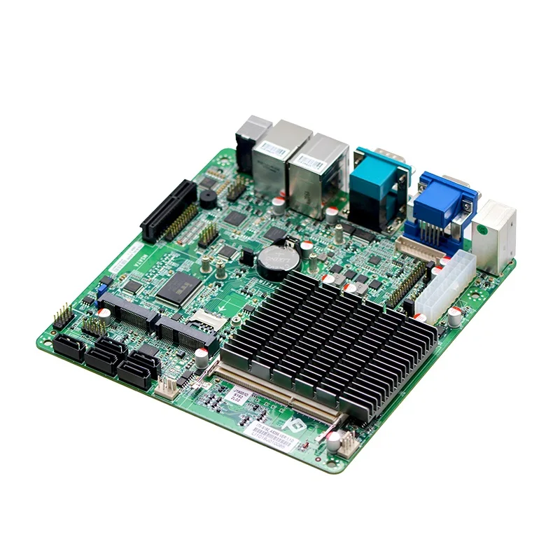 J1900 processor dual lan monitor mainboard Support 4 Bay NAS fanless Mini ITX Motherboard