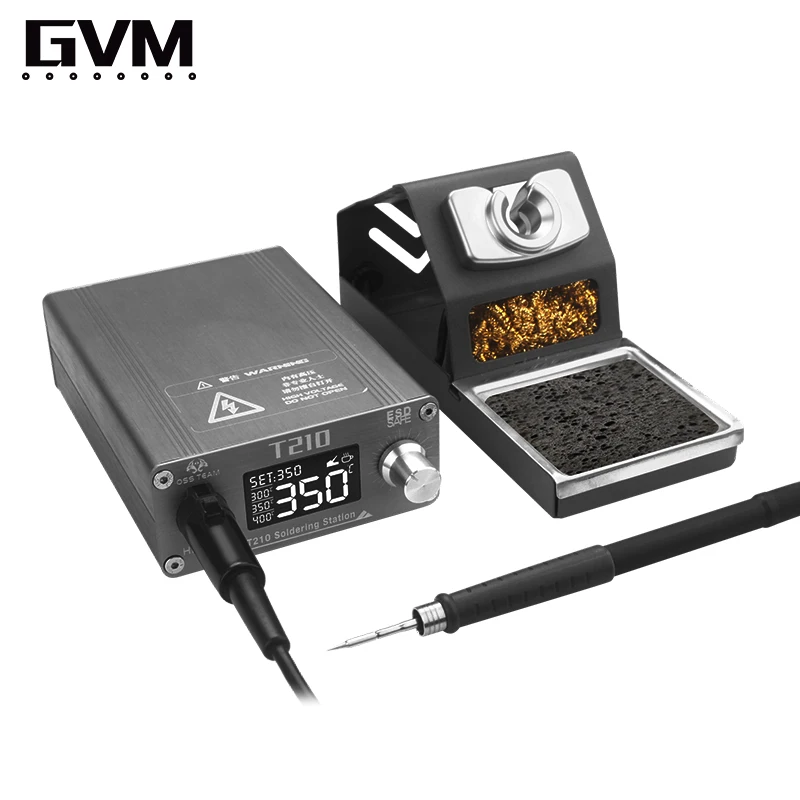 

GVM T210 Constant Temperature Soldering Station Professional Phone Repair Rapid Temperature Rise General C210 Series Solder Tips