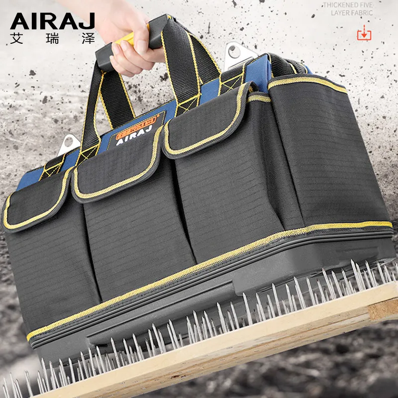 AIRAJ Tool Bag 13/17/19/21 Inch Large Capacity Oxford Tool Bag Waterproof Wear-Resistant PElectrician Repair Tool Storage