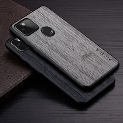 Case for Google Pixel 5A 5 4A 5G 4 4 XL funda bamboo wood pattern Leather cover Luxury coque for google pixel 5a 5 4a case capa