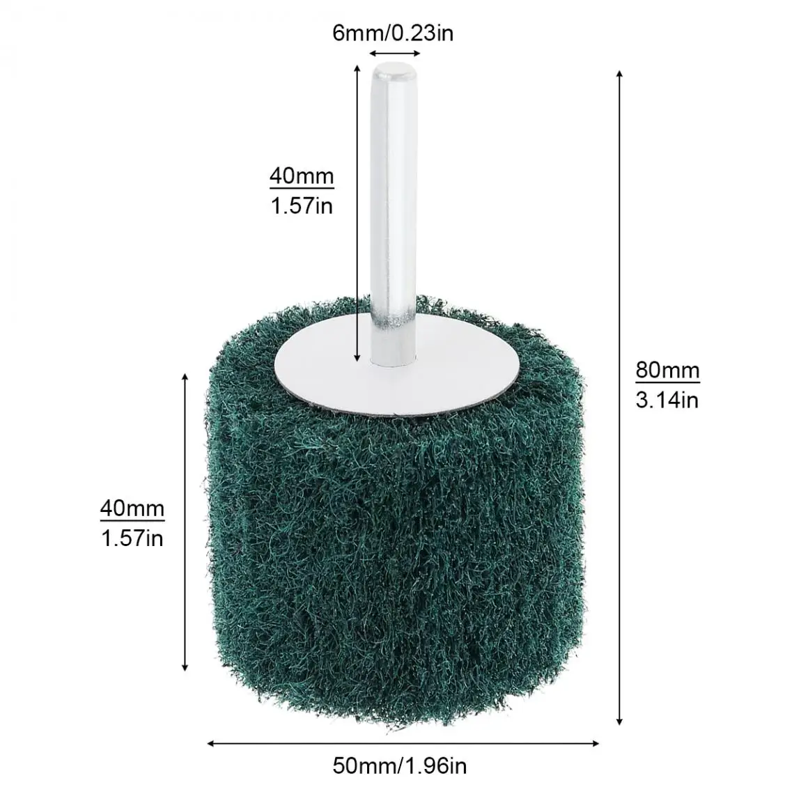 6MM Shank Flap Fiber Grinding Head Wheel Abrasive Mini Brush Drill Scouring Pad Nylon Polishing Grind Head Tool For Metal Clean