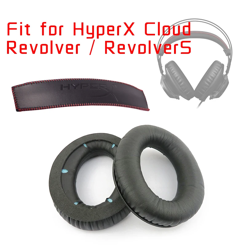 แผ่นรองหูฟังสำหรับ HyperX Cloud Revolver / RevolverS หูฟัง Headband EarCushioins