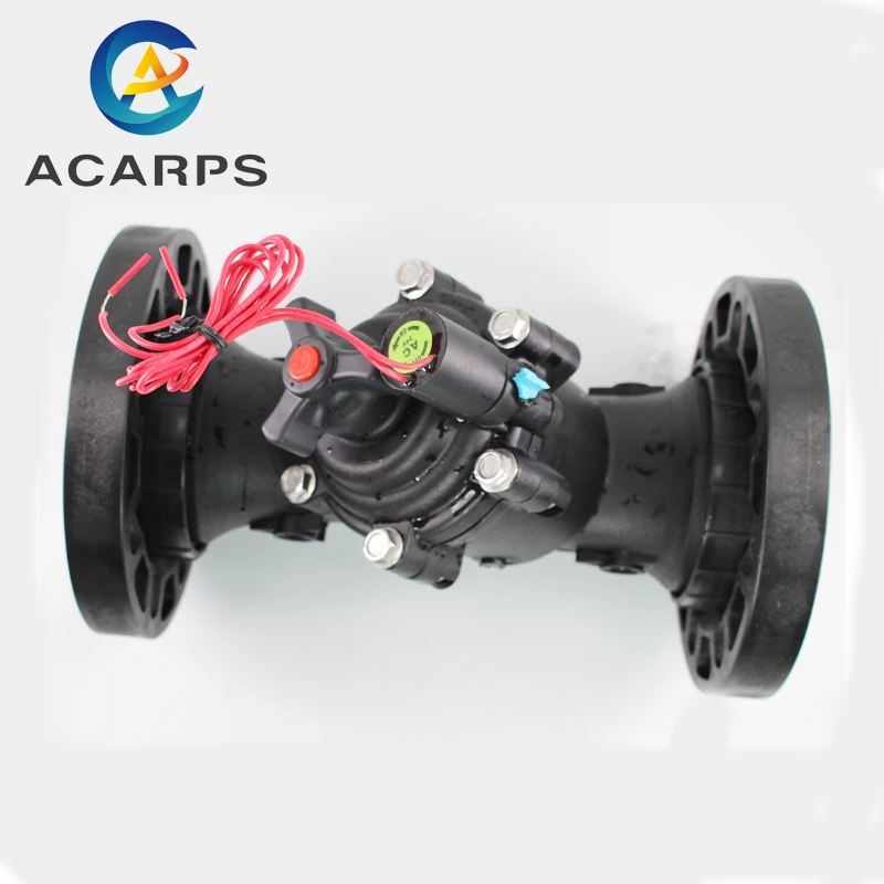 

DN100 4inch 24vdc 220vac 24vac Irrigation Garden Flow Control Valve for Irrigation Nylon Material 10bar Flange Connection