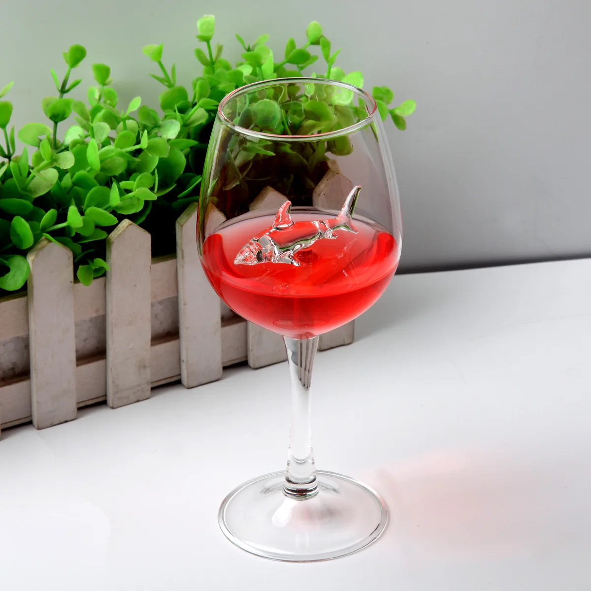 1 PC Red Wine Glass Wine Bottle Crystal Party Flutes Glass Transparent Original Animals Wine Glasses Kitchen Bar Drinkware