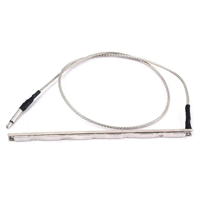 4.6mm Wide Guitar Pickup Stick Passive Piezo Pickup Saddle Transducer Pickup for Acoustic Guitar PKP23 (Silver)