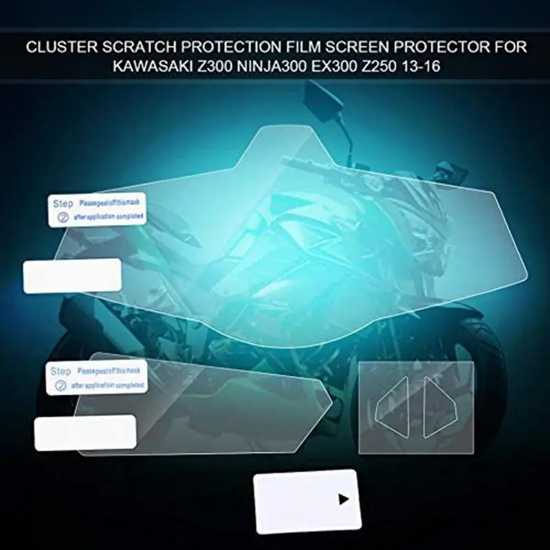 Motorcycle Accessories Cluster Scratch Protection Film Screen Protector For Kawasaki Z300 Ninja300 EX300 Z250 2013 2014 -2016