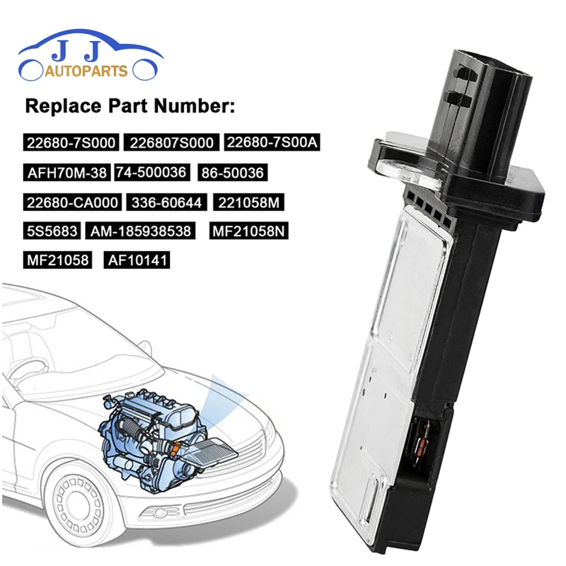 

YAOPEI новые оригинальные OEM массового расхода воздуха МАФ Сенсор для Nissan Infinit SUZUKI 22680-7S000 22680-7S00A 13800-66J00 AFH70M-38 AF10141