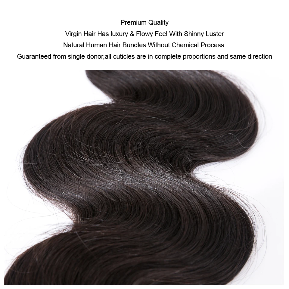 Mocha Hair 10A Brazilian Virgin Hair Body Wave 4 Bundles Natural Color 10“-26” 100% Human Hair Weaving 10\