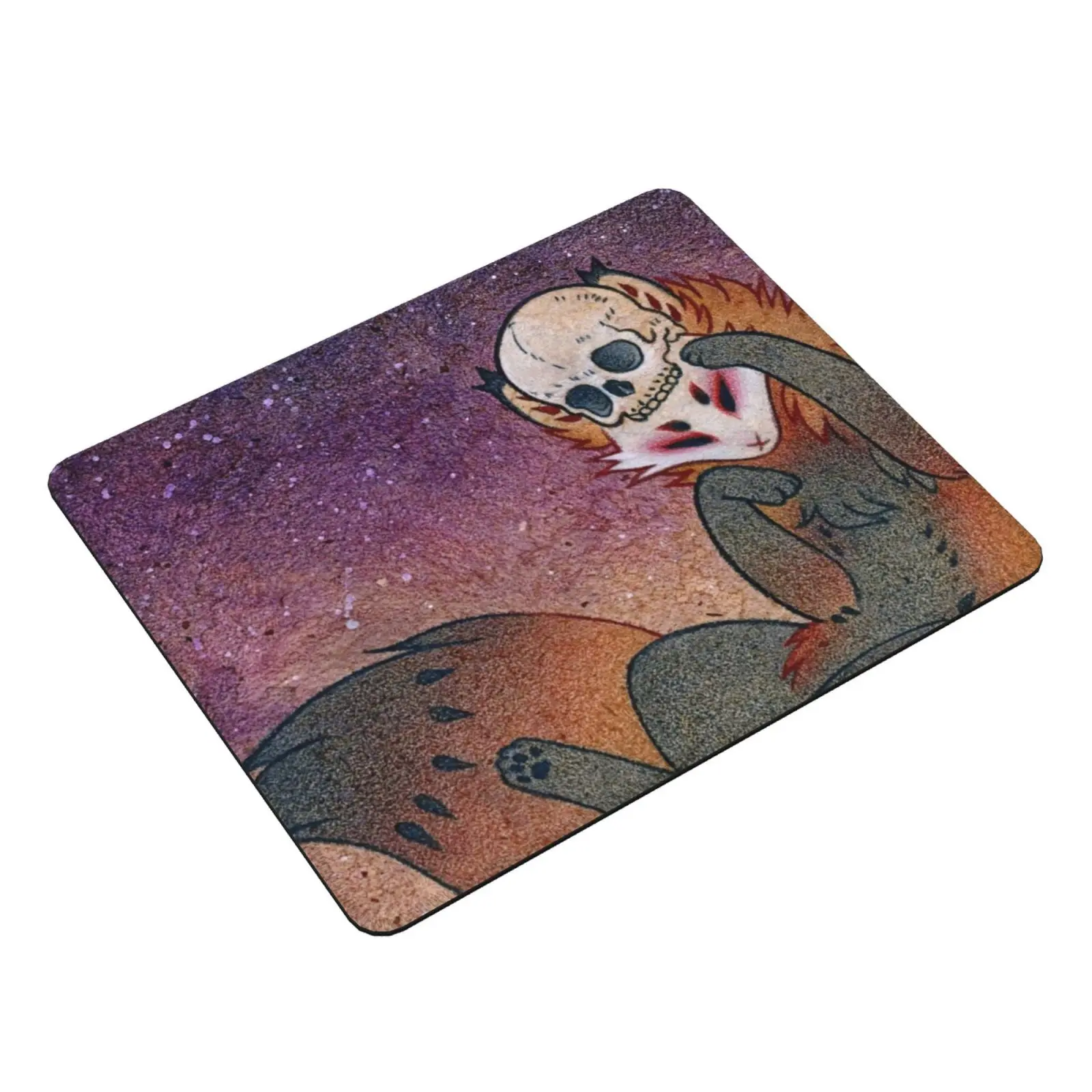 The Mischief Maker Mouse Pad DIY Print Kitsune Fox Yokai Youkai Teakitsune Tea Fox Illustrations