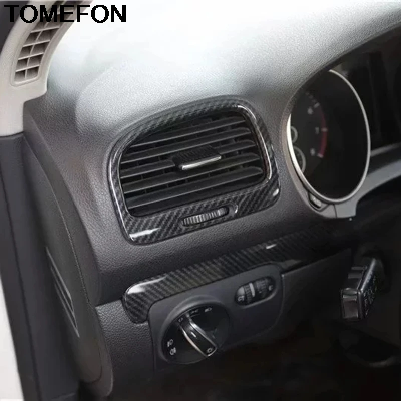 

TOMEFON For Volkswagen Golf 6 MK6 2010 2011 2012 LHD Front Middle Center Console Control Dashboard Panel Cover Trim Interior ABS