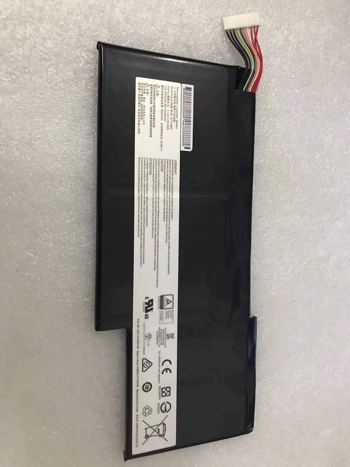 

New genuine Battery for MSI GF63 GF65 GF75 GS63 GS63VR GS73VR MS-17F1 WF65 WF75 (MS-16R3) MS-17F4) (MS-17F3) WS63 WS63VR BTY-M6K