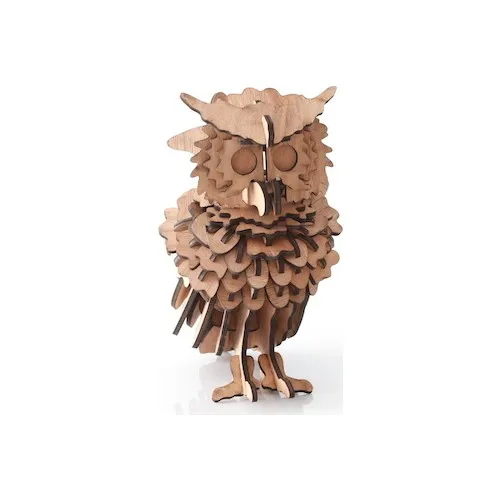 Emodello Decorative Wooden Owl Model Ships