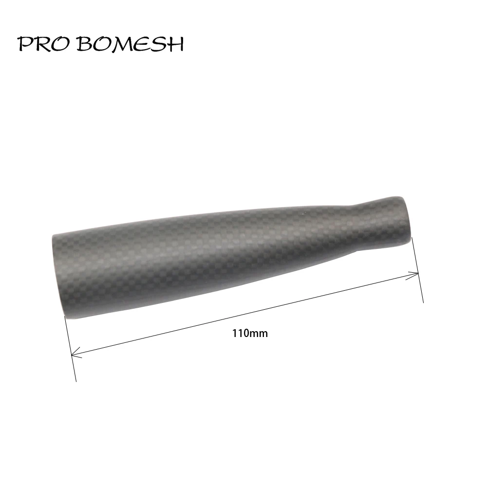 Pro Bomesh 1 Piece 7.9g 11cm Carbon Fiber Rear Grip Butt Grip Set DIY Fishing Rod Building Component Repair Rod Pole