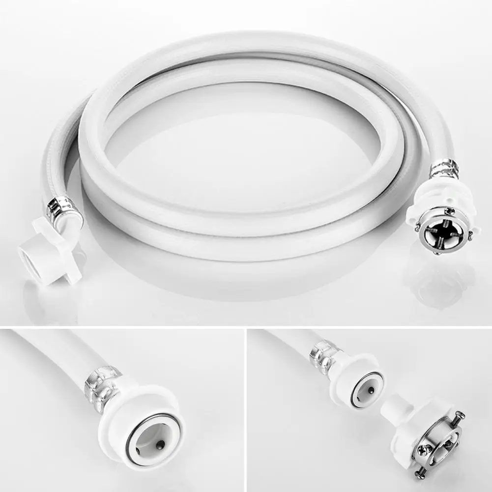 PVC Washing Machine Water Hose Durable White Inlet Pipe Thickening Explosion-proof Drain Hose Outlet Water Pipe