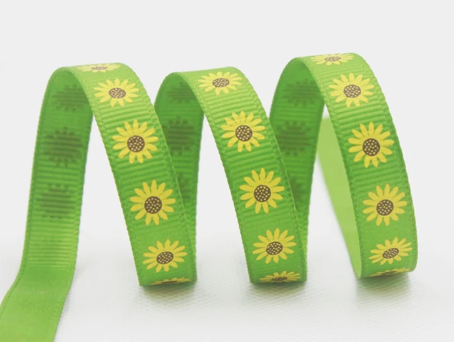 [IuBuFigo] Mum Halloween Ribbon Flower Allhallowmas Ribbon Grosgrain Printed For Decoration 9mm 16mm 25mm