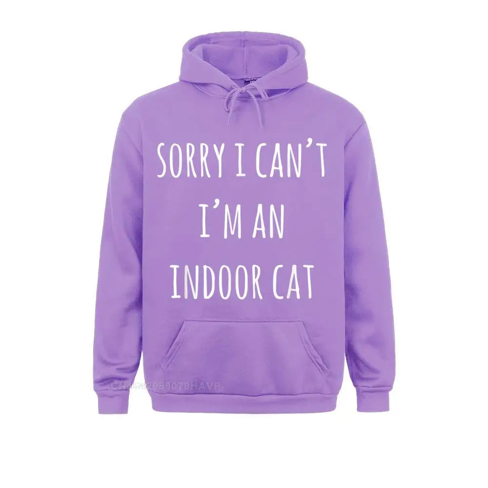 Shy Gray Kitty Sorry I Cant Im An Indoor Cat Hoodie Sweatshirts For Men Men Hoodies Faddish NEW YEAR DAY Sportswears Family