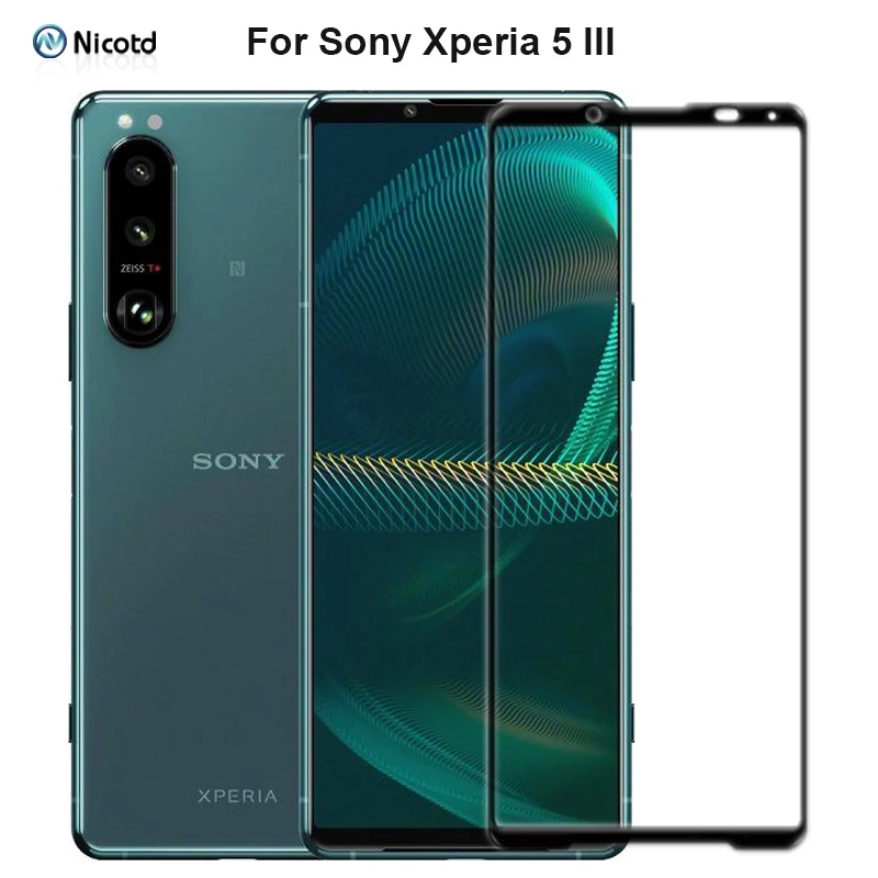 3pcs/Lot for Sony Xperia 5 III full cover tempered glass for Sony Xperia 1 III full glue screen protector for Sony 10 III glass