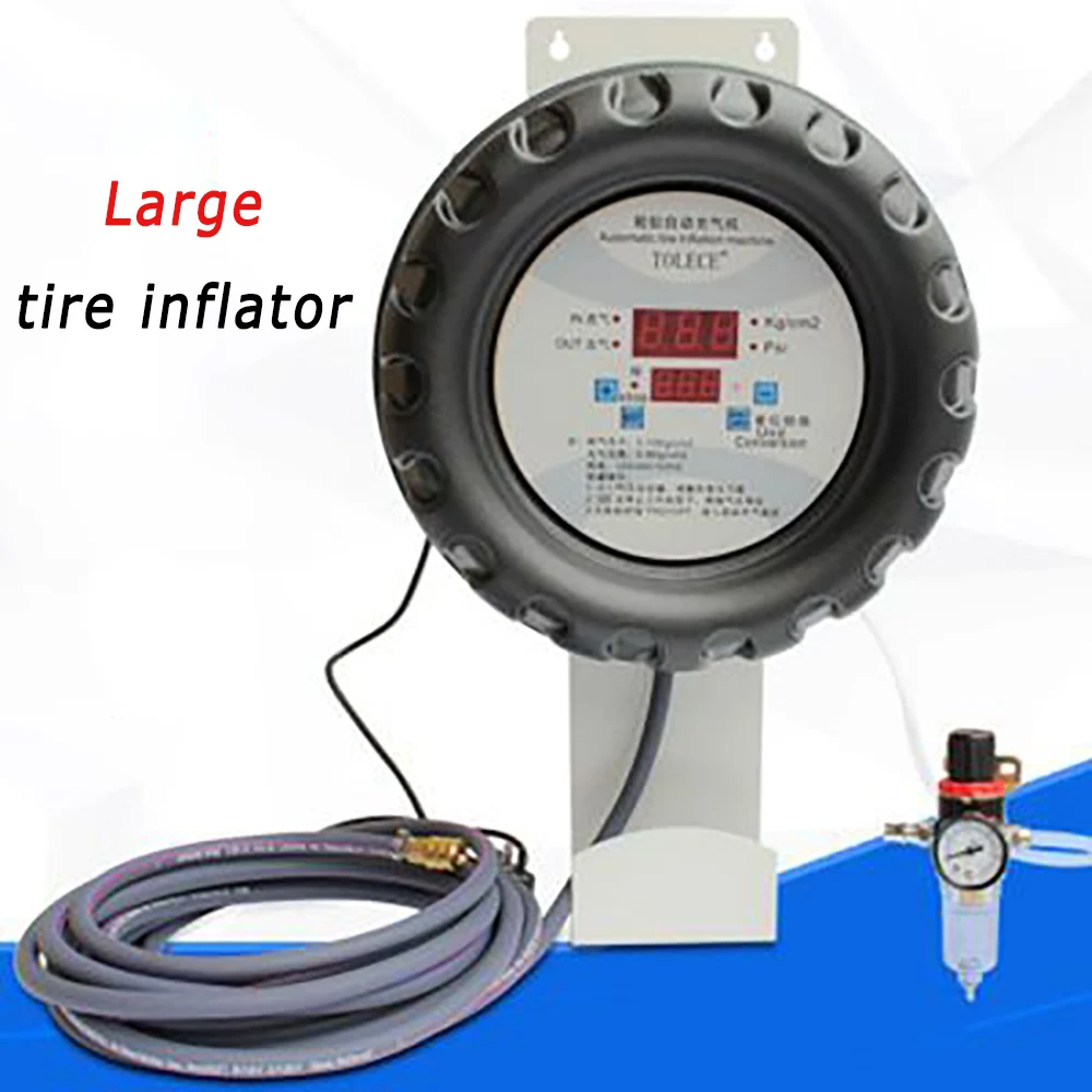 

220V Automatic Car Air Pump Tire Inflator Portable Car Emergency Rescue Pump With Digital Display Inflatable Reminder Function