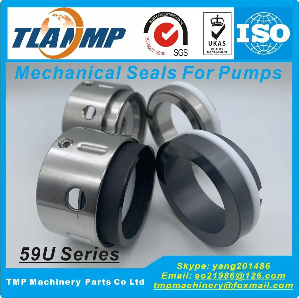 Type 59U-18/20/22/25/28/30/32/35/38/40/43/45/48 TLANMP Mechanical Seals with BP PTFE Wedge Seats (Material: Carbon/SiC/PTFE)