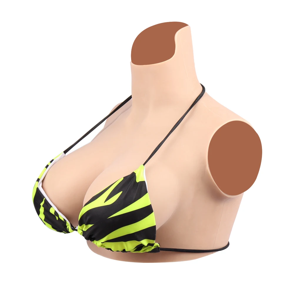 Tgirl Silicone Breast Forms D Cup Realistic Fake Boobs Tits Enhancer Little Chest for Crossdresser Drag Queen Shemale