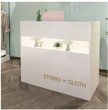 Cashier clothing counter desk Beauty salon front desk Reception desk