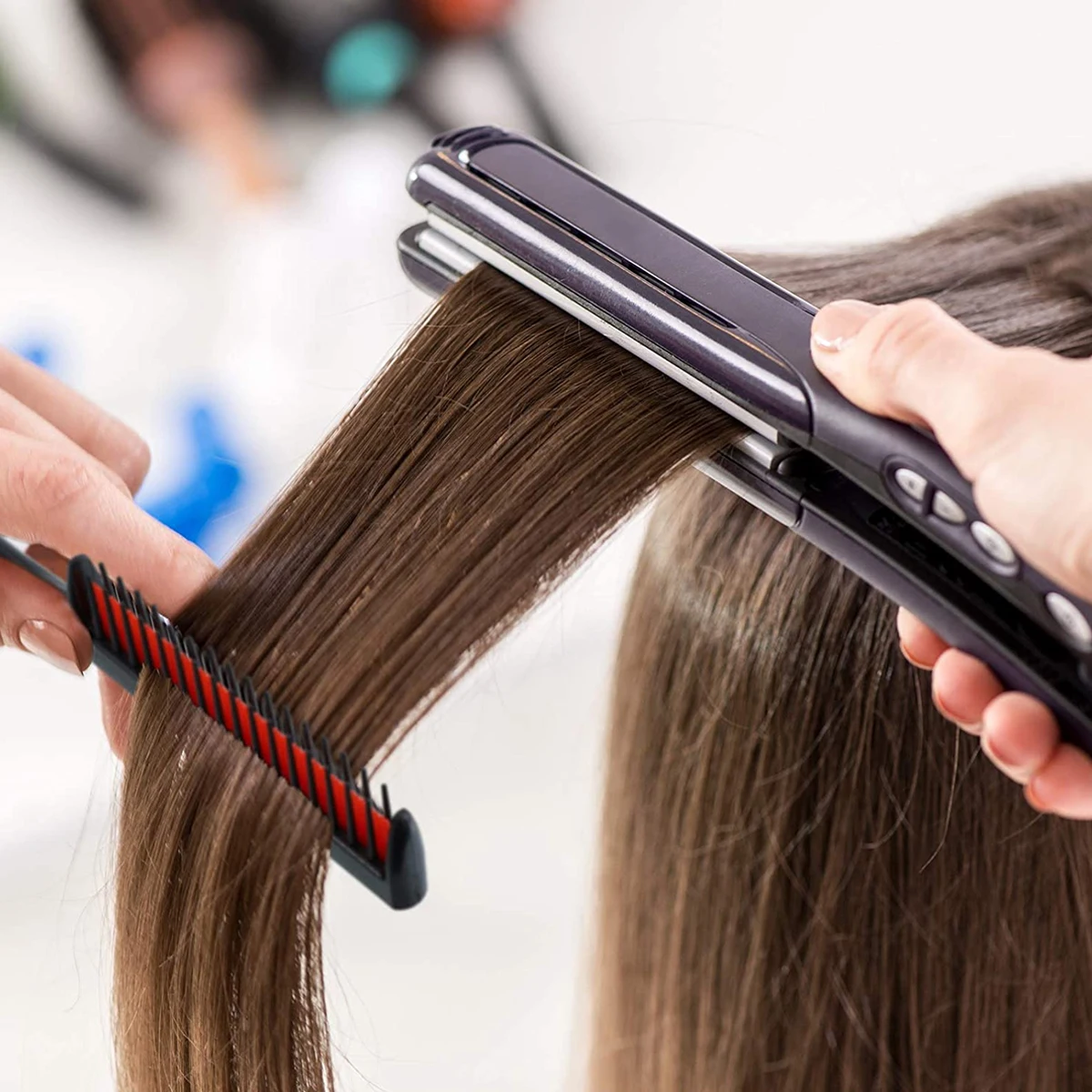 New Portable Hair Comb Hair Brush 3-row Teeth Teasing Comb Detangling Brush Hairdressing Rat Tail Combs Salon Tools