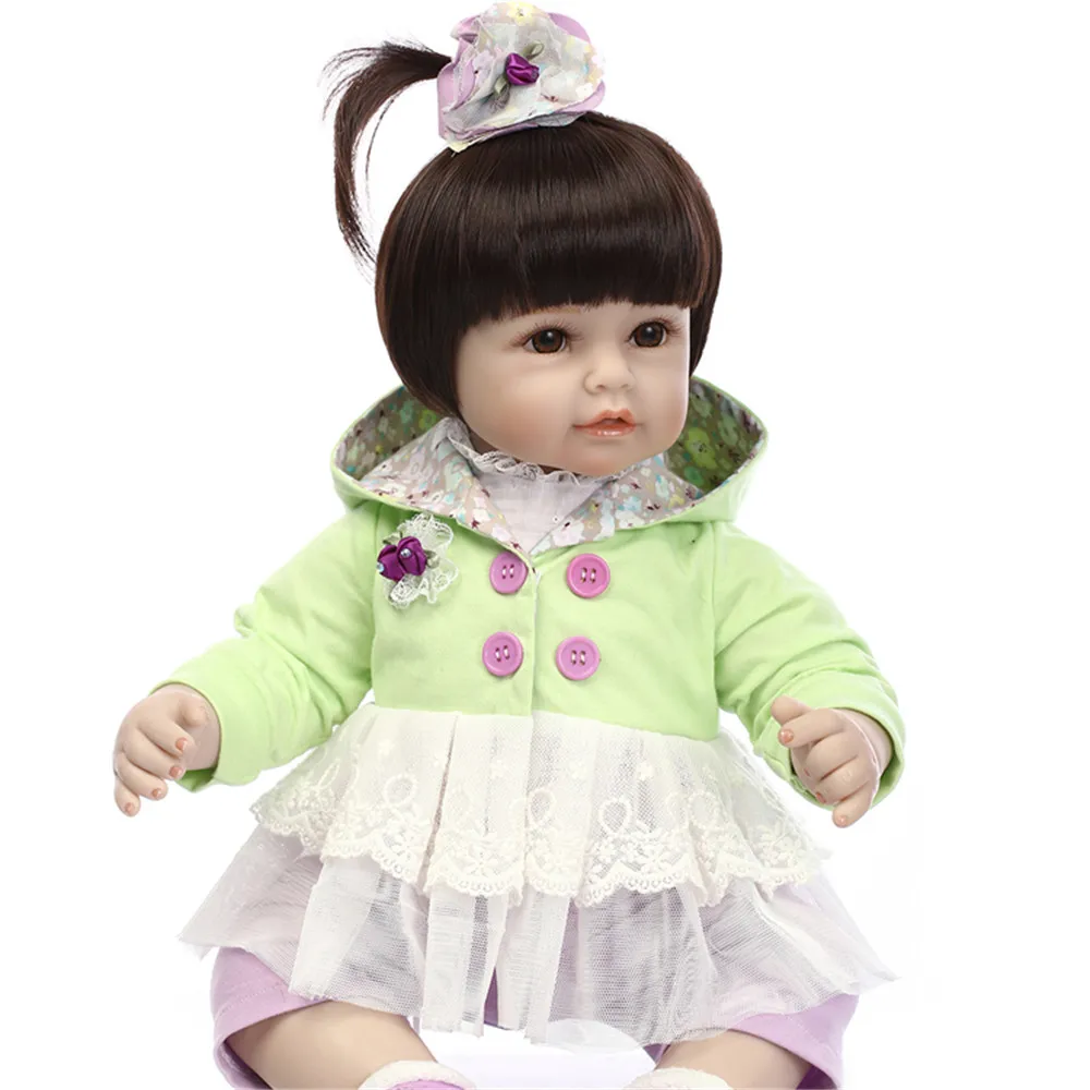 

NPK DOLL Bebe reborn 22inch soft silicone reborn baby doll girl toddler alive baby l.o.l dolls surprises gift