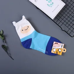 Chaussettes en coton Harajuku pour femmes, chaussettes mignonnes pour filles, chaussettes de rinçage Streetwear, chaussettes imprimées Hipster, chaussettes de dessin animé animal, chaussettes décontractées pour femmes, mode