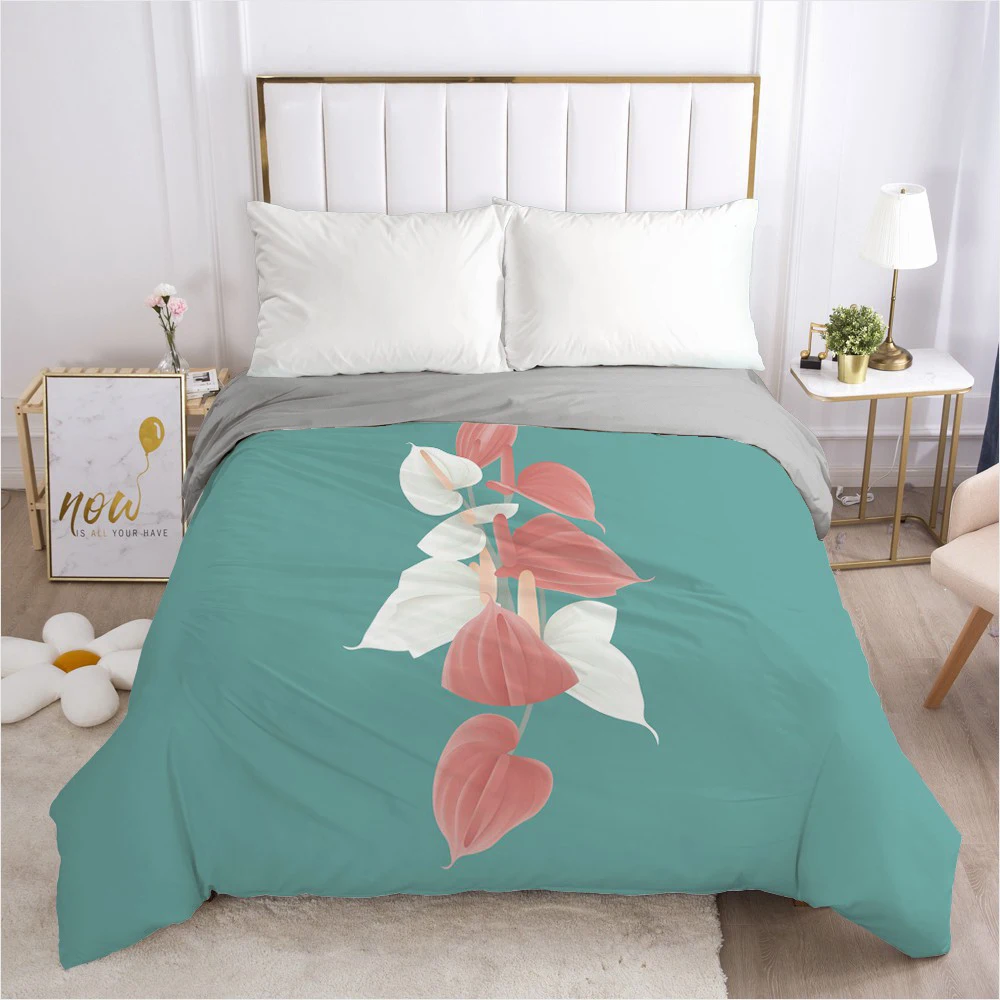 1PCS 3D Duvet Cover with Zipper Comforter/Quilt/Blanket Cover 210x210 230x220 3D Nordic Bedding Customize any size design