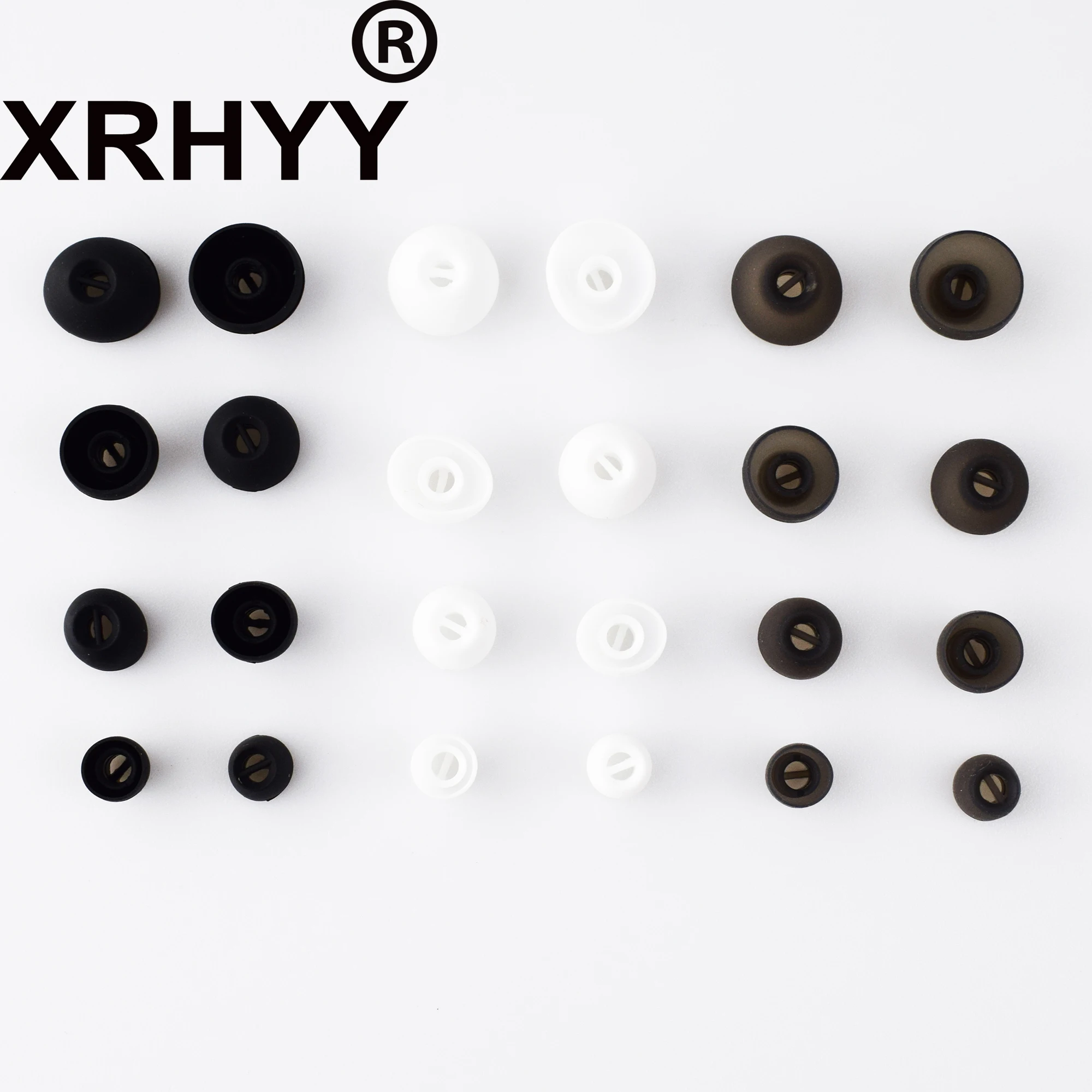 XRHYY XS/S/M/L 4 أحجام 4 زوج استبدال محولات الأذن في الأذن ياربود لينة سيليكون الأذن تلميح ل سنهيسر الزخم HD1 سماعة