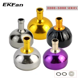 EKfan 3000-5000 Series Machined Metal Fishing Reel Handle Knobs Bait Casting Spining Reels Fishing Tackle Accessory