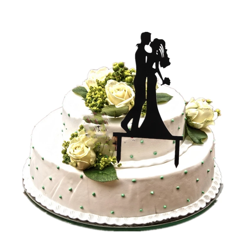 INS New Mr.& Mrs Wedding party Cake Toppers Pink gold Acrylic Bride and Groom Cake Topper For Wedding & Engagement Decorations