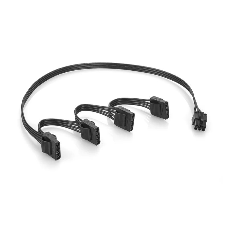 RGEEK PCIE 6Pin 1 إلى 4x موليكس SATA 4Pin مضاعف كابل إمداد الطاقة لسلسلة CORSAIR RMx RM1000x RM850x RM750X RM650x RM550x