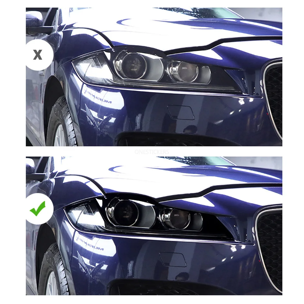 Voor Jaguar F-Tempo X761 Xe X760 Xf X260 E-PACE Xj X351 F-Type X152 Auto Accessoires Koplampen hd Tpu Gerookte Zwarte Protector Film