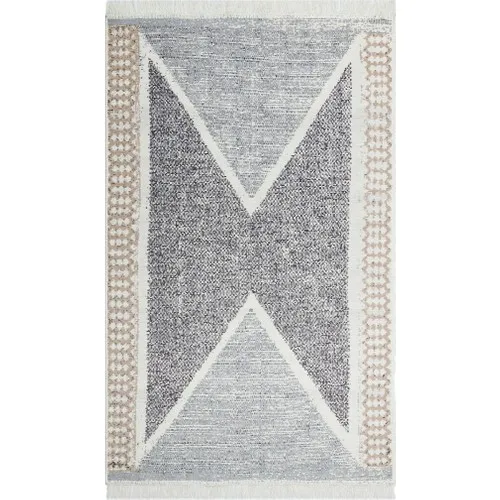 Gray Washable Cotton Double-Sided Rugs 80x150 cm, Home Furnishings, Rugs