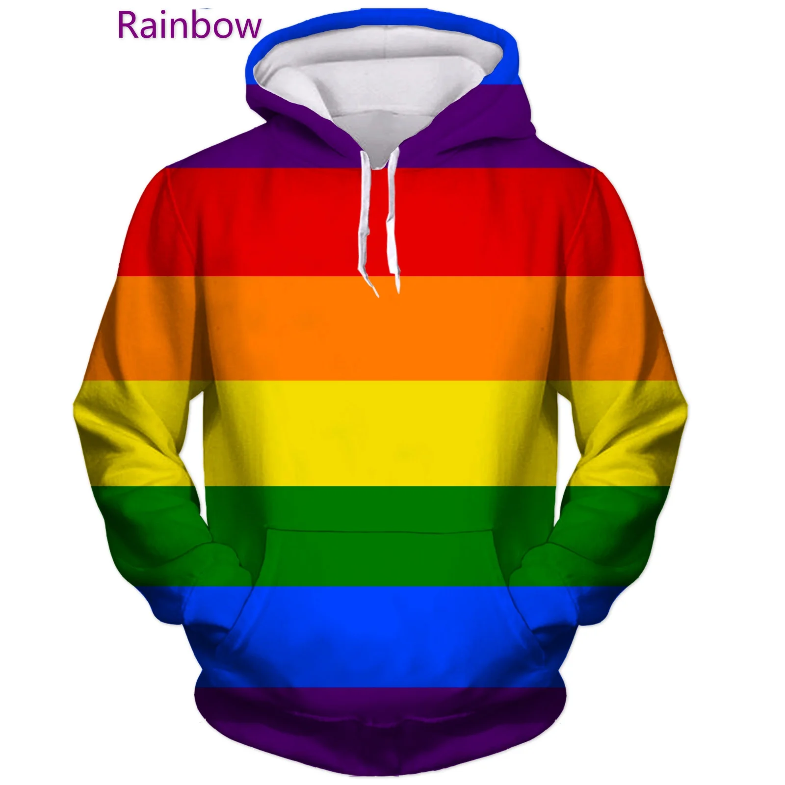 LGBT Flag For Lesbian Gay Colorful Printed 3D Hoodie Men/Women Hip Hop Rainbow Flag Sweatshirt America Pullover Couples Shirt