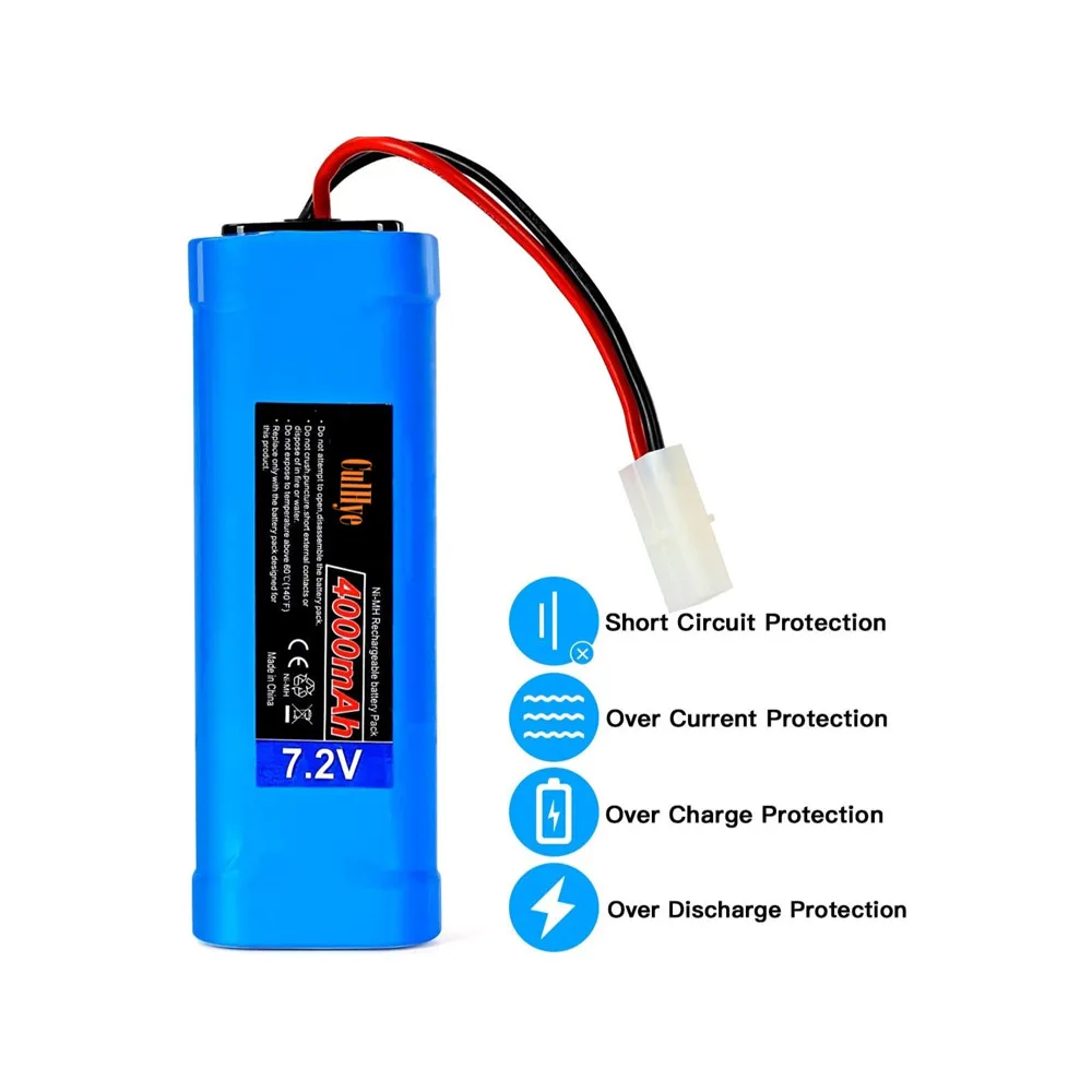 Culhye 7.2V 4000mAh NiMH RC bateria ze złączem Tamiya dla RC samochód zdalnie sterowana ciężarówka RC samolot helikopter RC zdalnie sterowana łódka