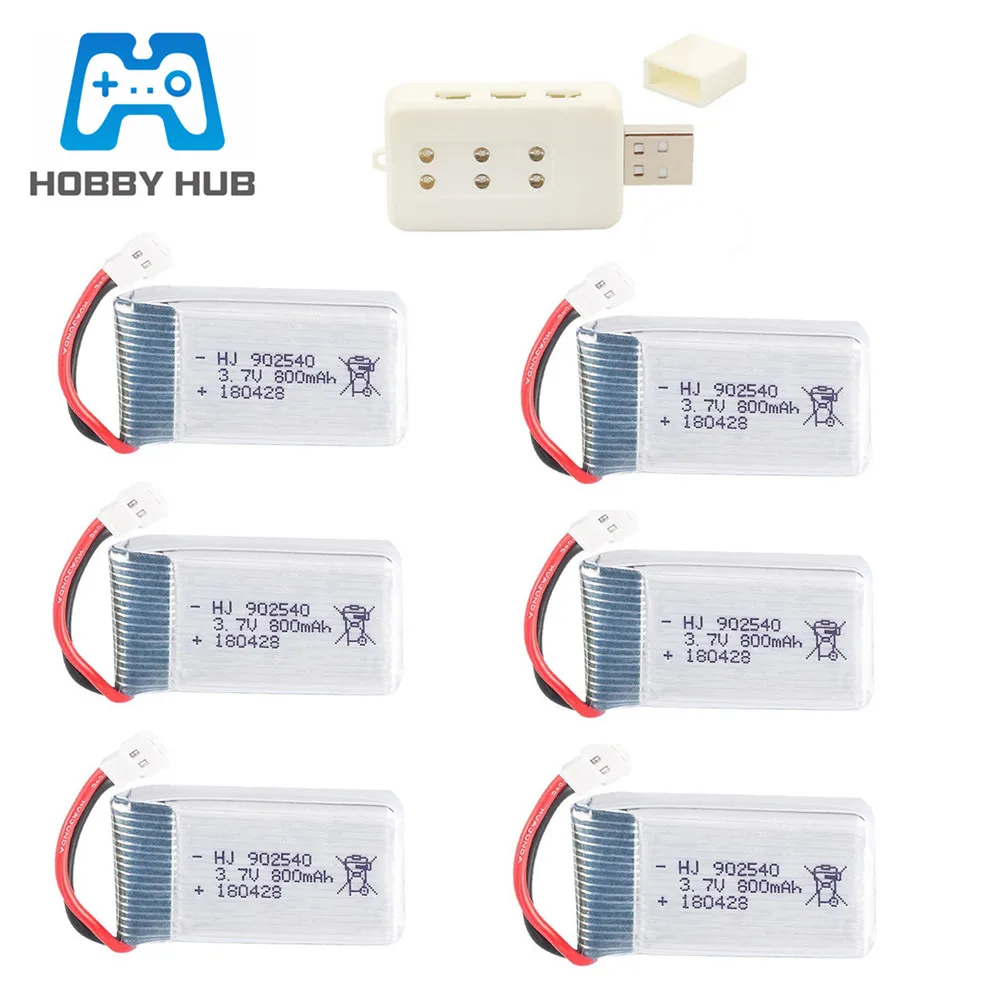 3.7V 800mAh Lipo Battery for Syma X5 X5C X5SC X5SW TK M68 MJX X705C SG600 RC Quadcopter Drone Spare Part 902540 3.7v battery