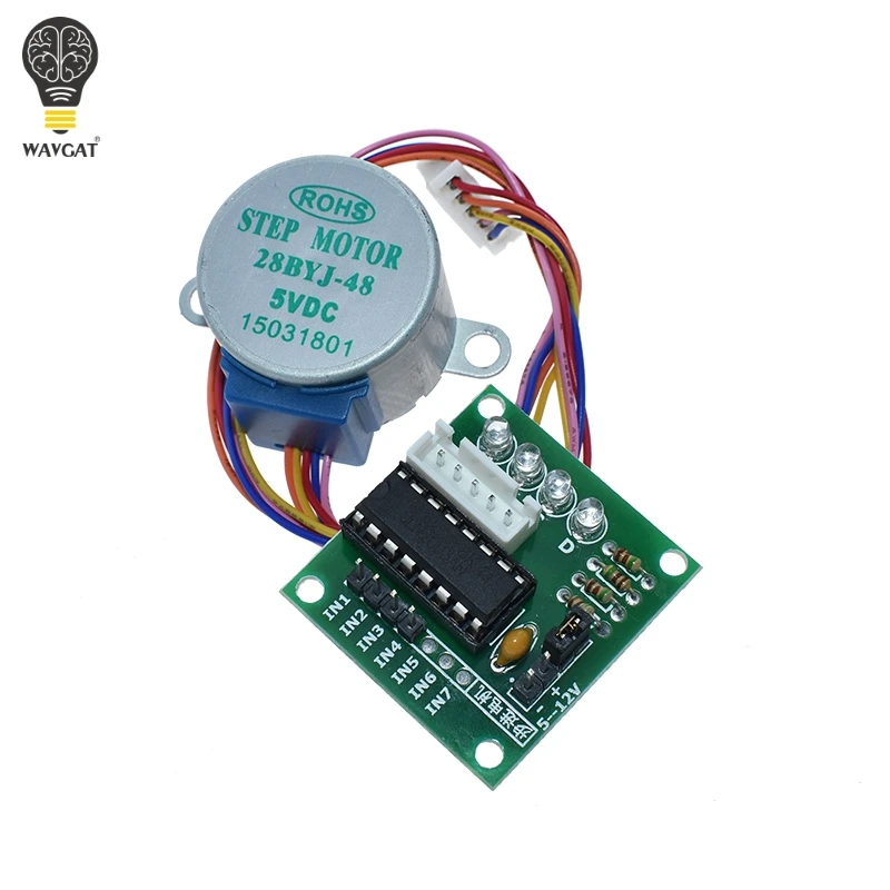 1set Smart Electronics 28BYJ-48 5V 4 Phase DC Gear Stepper Motor + ULN2003 Driver Board for arduino DIY Kit image 4