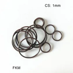 10pcs FKM guarnizione in gomma o-ring spessore CS 1mm OD3mm ~ 42mm guarnizione per anelli al fluoro ad alta temperatura/resistenza alla corrosione