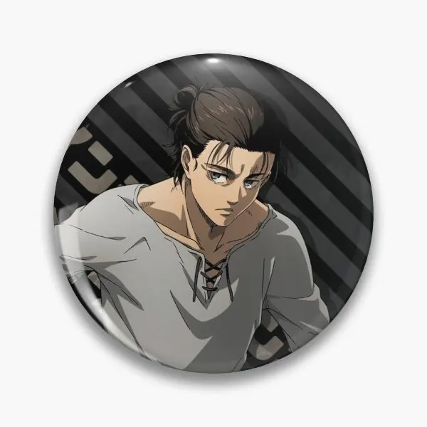 Shingeki No Kyojin Eren Yeager Jaege  Soft Button Pin Badge Creative Decor Hat Fashion Cartoon Clothes Jewelry Funny Brooch