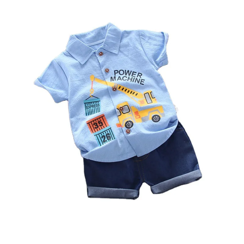 

Fashion Summer Baby Boys Clothes Suit New Children Cotton Shirt Shorts 2Pcs/Sets Toddler Sports Costume Infant Kids Tracksuits