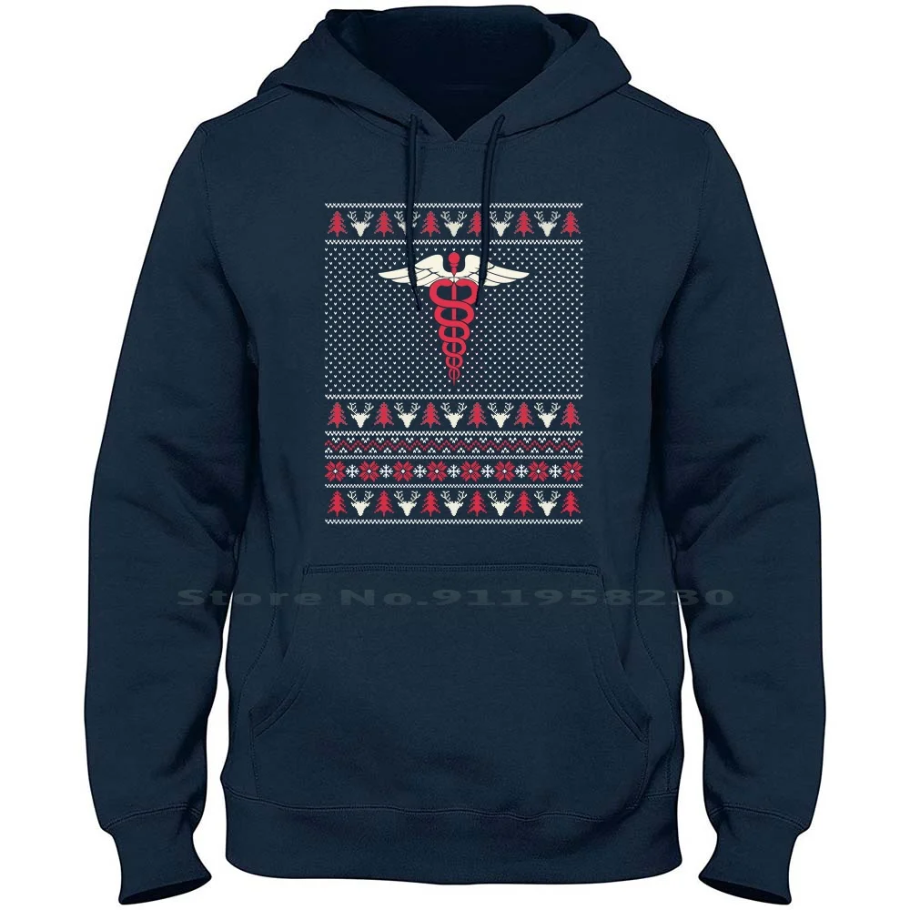 Krankenschwester Emt Hässliche Weihnachten Männer Frauen Hoodie Pullover Pullover 6XL Große Größe Baumwolle Frohe Weihnachten Urlaub Medic Hässliche Tag St mich