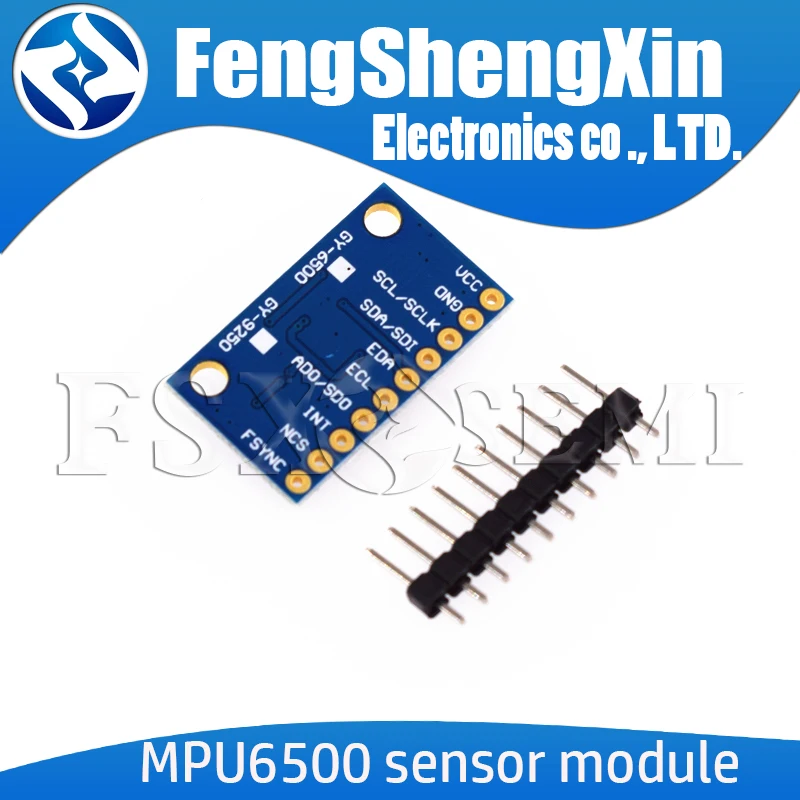 IIC I2C SPI MPU6500 MPU-6500 6-Axis Gyroscope Accelerometer Sensor Module Replace MPU6050 For Arduino With Pins GY-6500