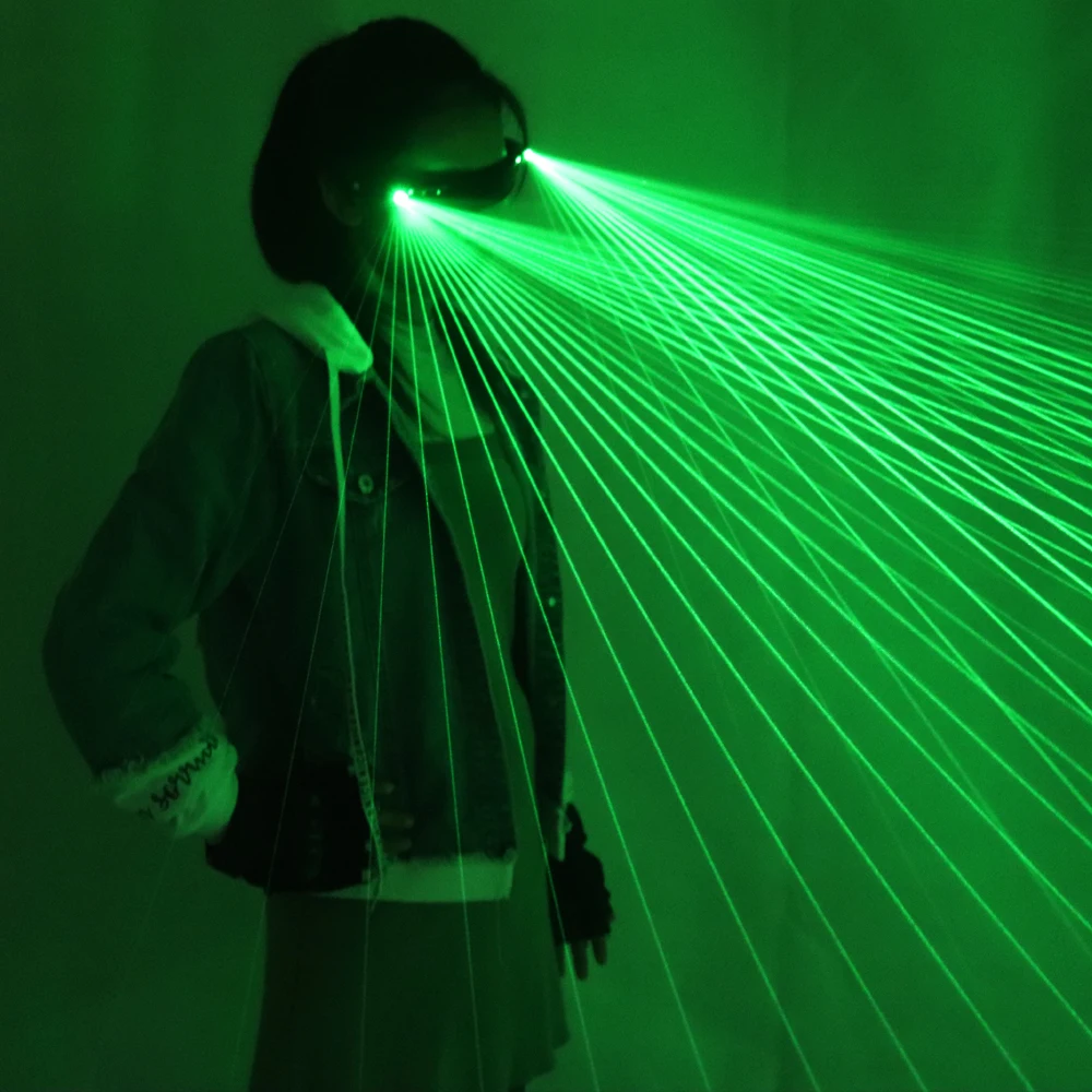 Green Red Blue Laser Glasses LED Lazer Light Dancing Stage Show DJ Club Party Laserman Show Gloves Multi Beams